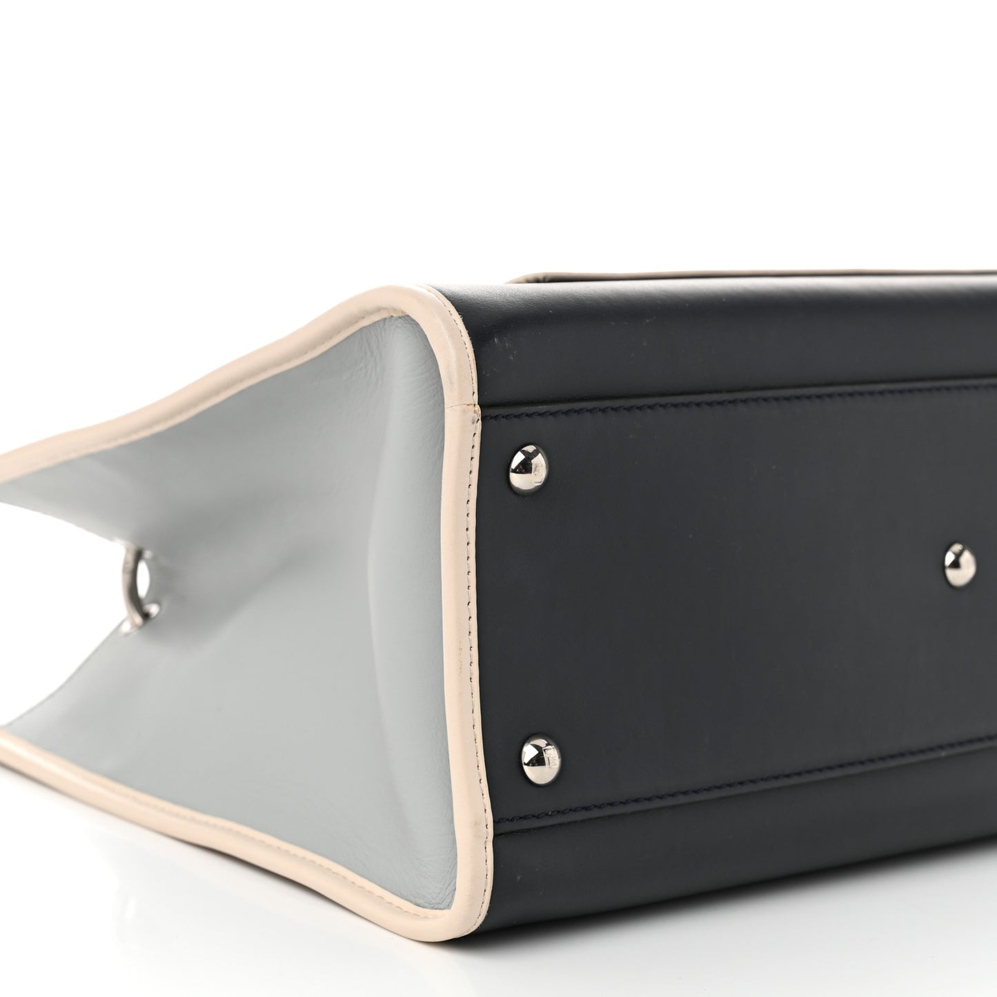 Vitello Century Opaco F is Fendi Bi-Color Regular Runaway Satchel Blue Notte Balena Multicolor