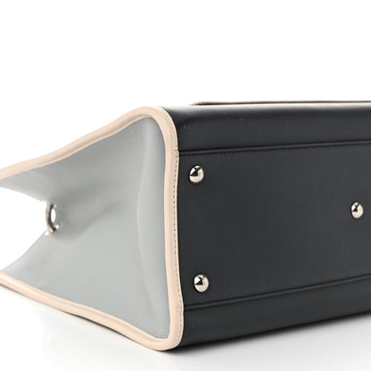 Fendi Vitello Century Opaco F is Fendi Bi-Color Regular Runaway Satchel Blue Notte Balena Multicolor 10 of 13