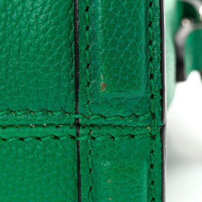 Alexander McQueen Pebbled Calfskin Mini Padlock Tote Emerald 11 of 15