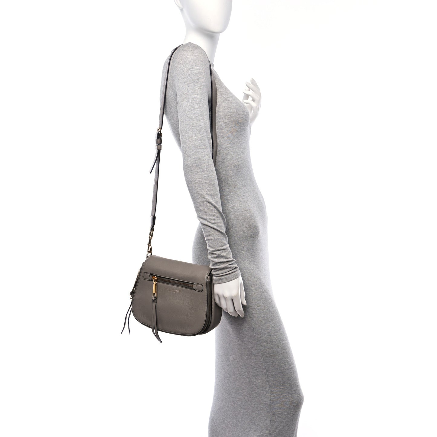 Pebbled Calfskin Recruit Nomad Crossbody Mink