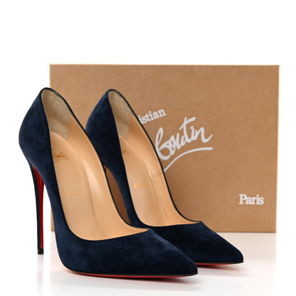 Christian Louboutin Veau Velours So Kate 120 Pumps 39.5 Marine 8 of 8