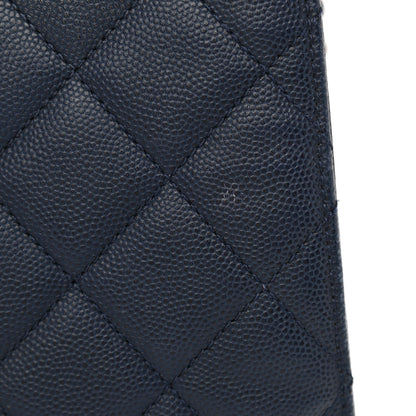 Chanel Caviar Quilted Medium CC Bucket Bag Dark Blue 13 of 13