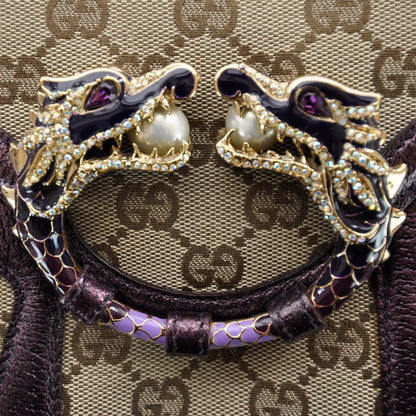Gucci Monogram Tom Ford Jeweled Dragon Bag 5 of 9