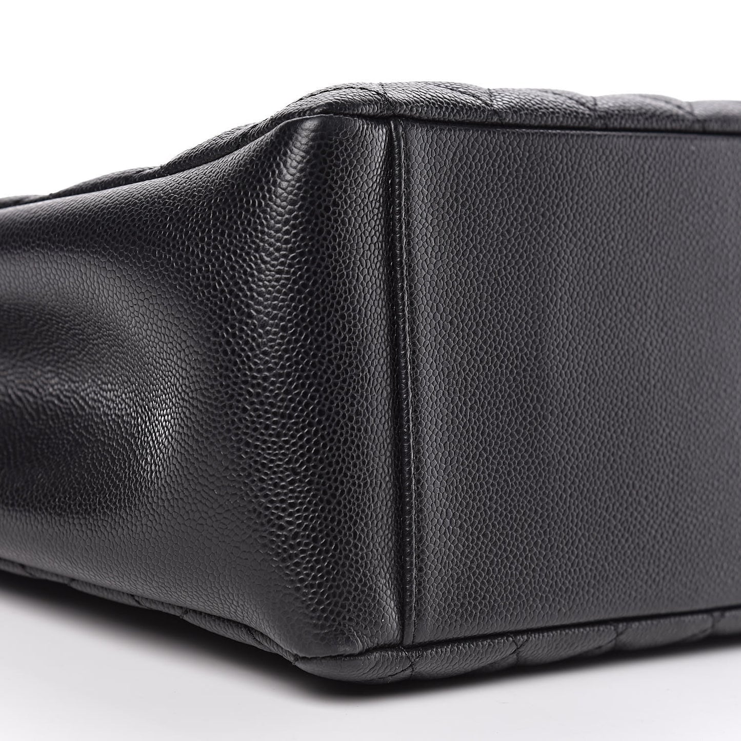 Caviar Quilted Grand Shopping Tote GST Black