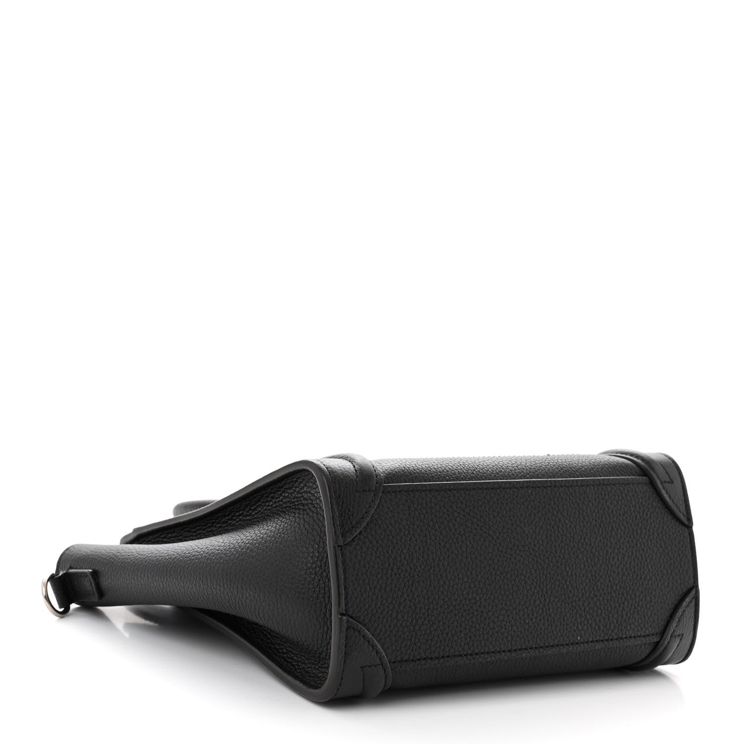 Celine Drummed Calfskin Nano Luggage Black 4 of 10