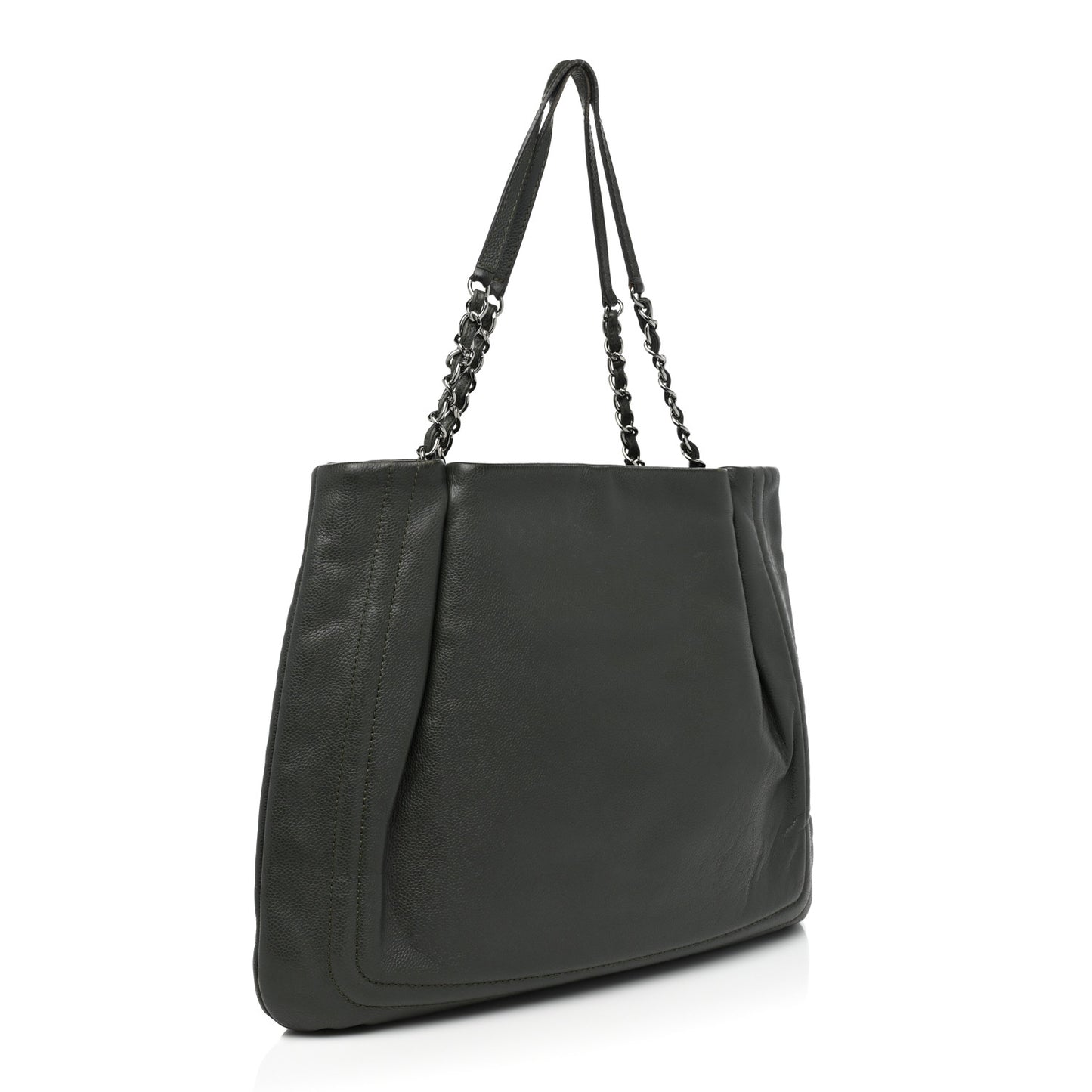 Caviar CC Timeless Shoulder Bag Gray