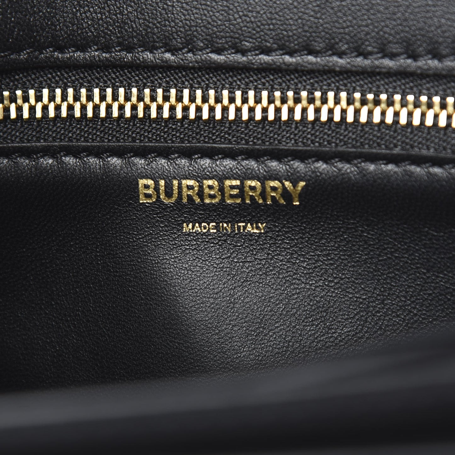 Calfskin Monogram Embossed Small TB Chain Bag Black