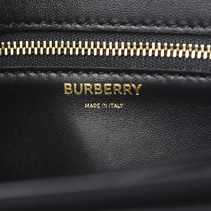 Burberry Calfskin Monogram Embossed Small TB Chain Bag Black 5 of 8