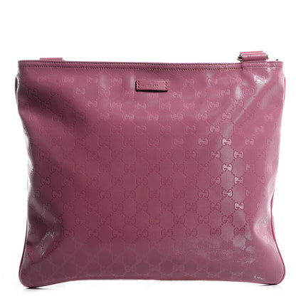 Gucci Imprime Monogram Medium Flat Messenger Bag Vintage Rose 1 of 7