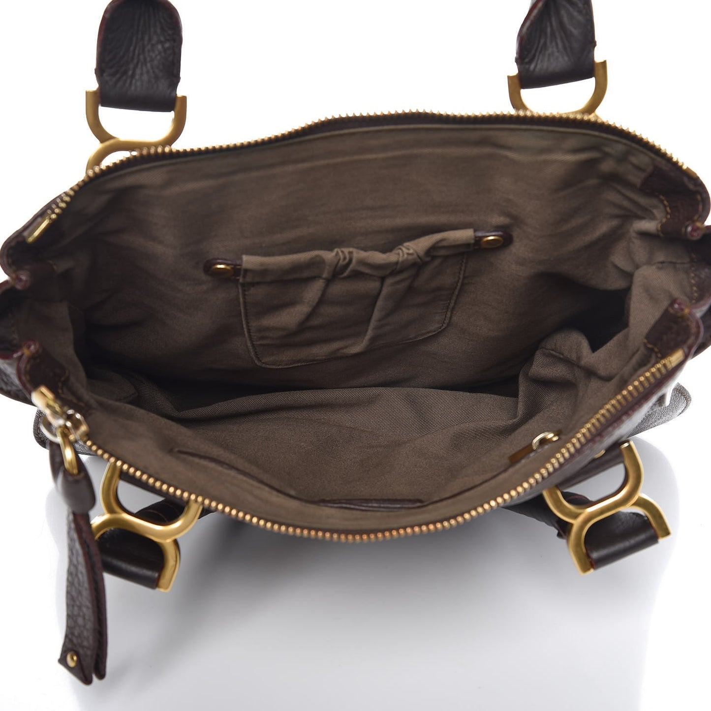 Calfskin Medium Marcie Satchel Truffle