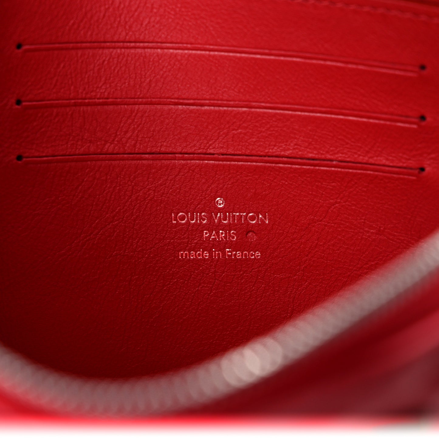 Calfskin New Wave Zipped Pochette Ecarlate