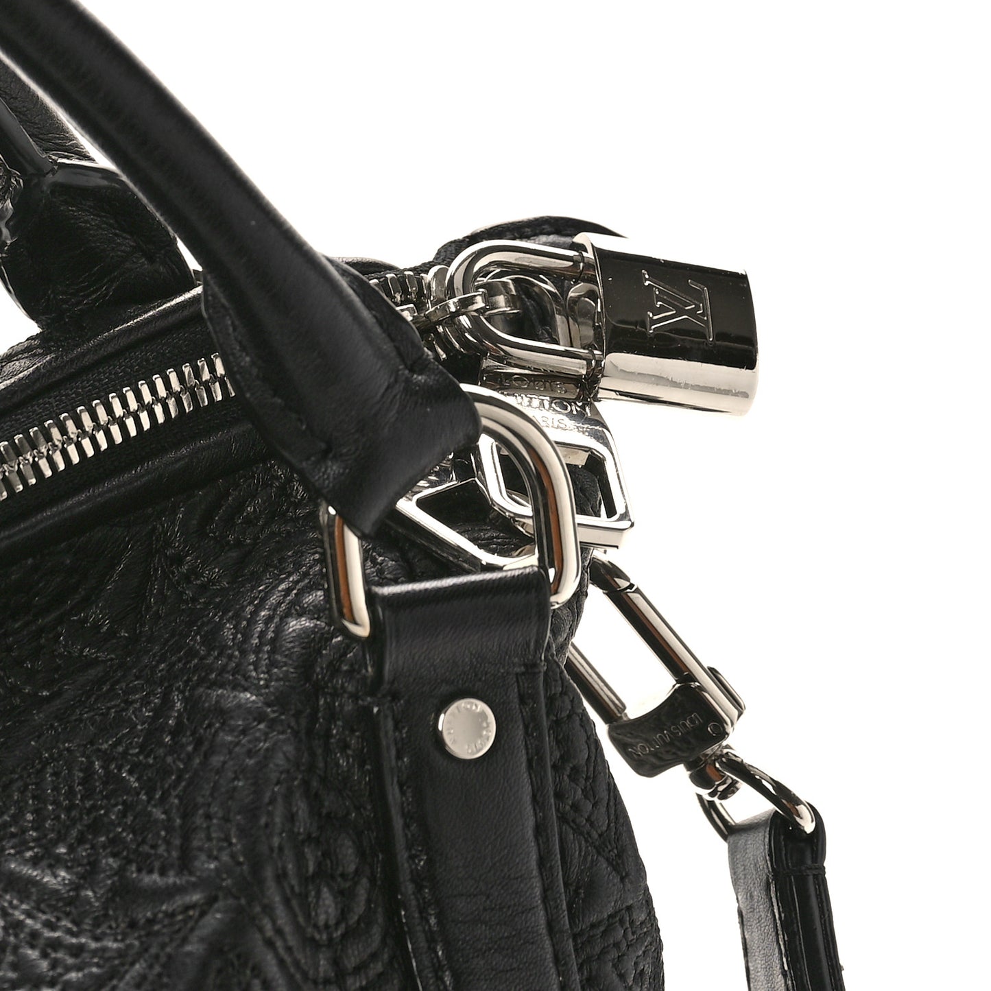 Monogram Lambskin Antheia IXIA MM Black