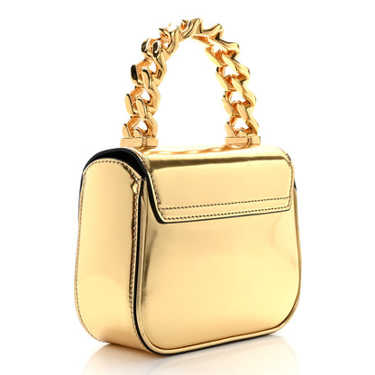Versace Metallic Calfskin Mini La Medusa Bag Gold 3 of 12