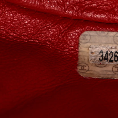 Chanel Lambskin Quilted Backpack Red 7 of 10