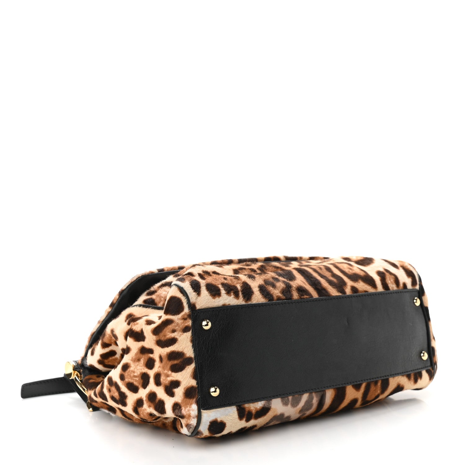 Dolce & Gabbana Calf Hair Leopard Print Miss Sicily Satchel Naturale 4 of 10