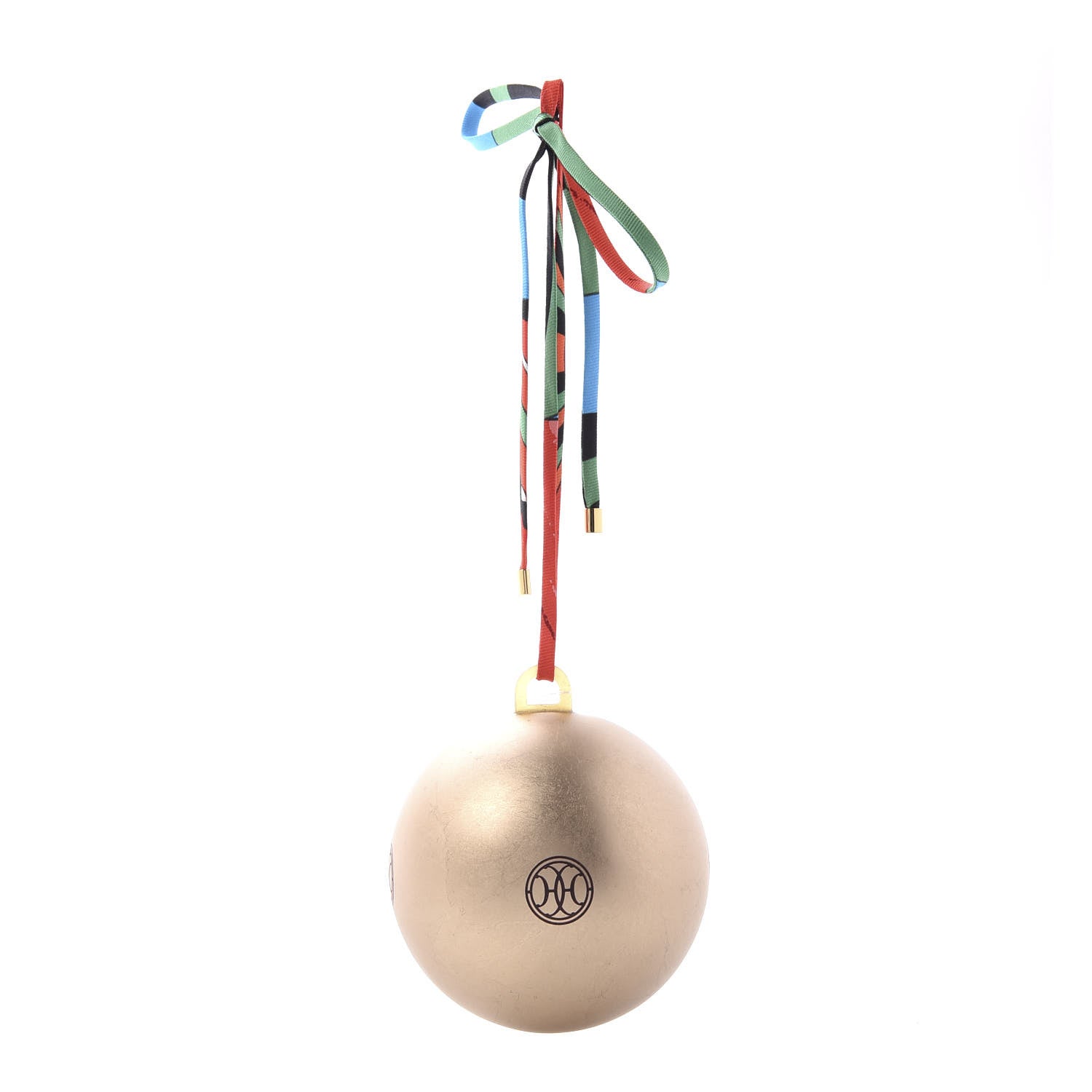 Hermes Porcelain Lift Ornament Gold 1 of 4