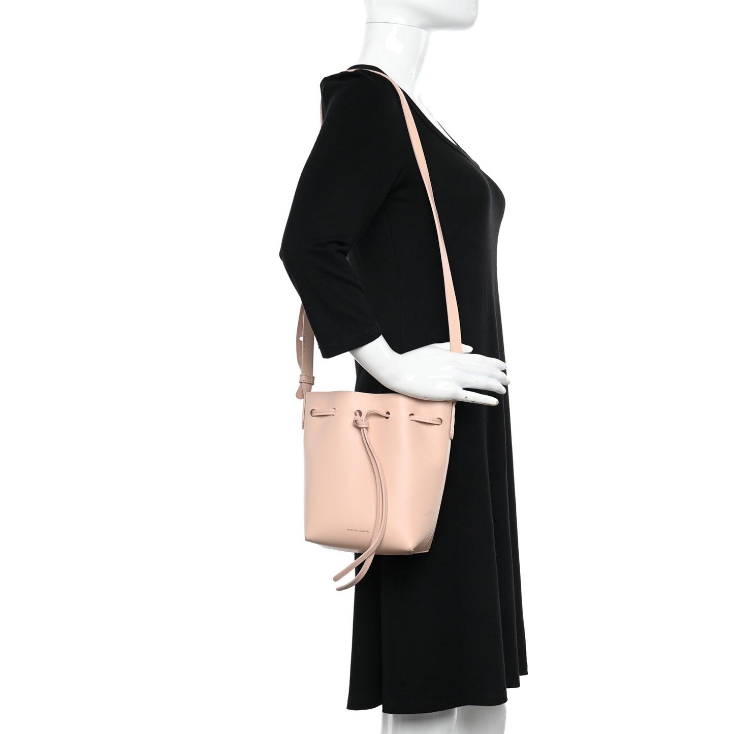 Calfskin Mini Mini Bucket Bag Rosa