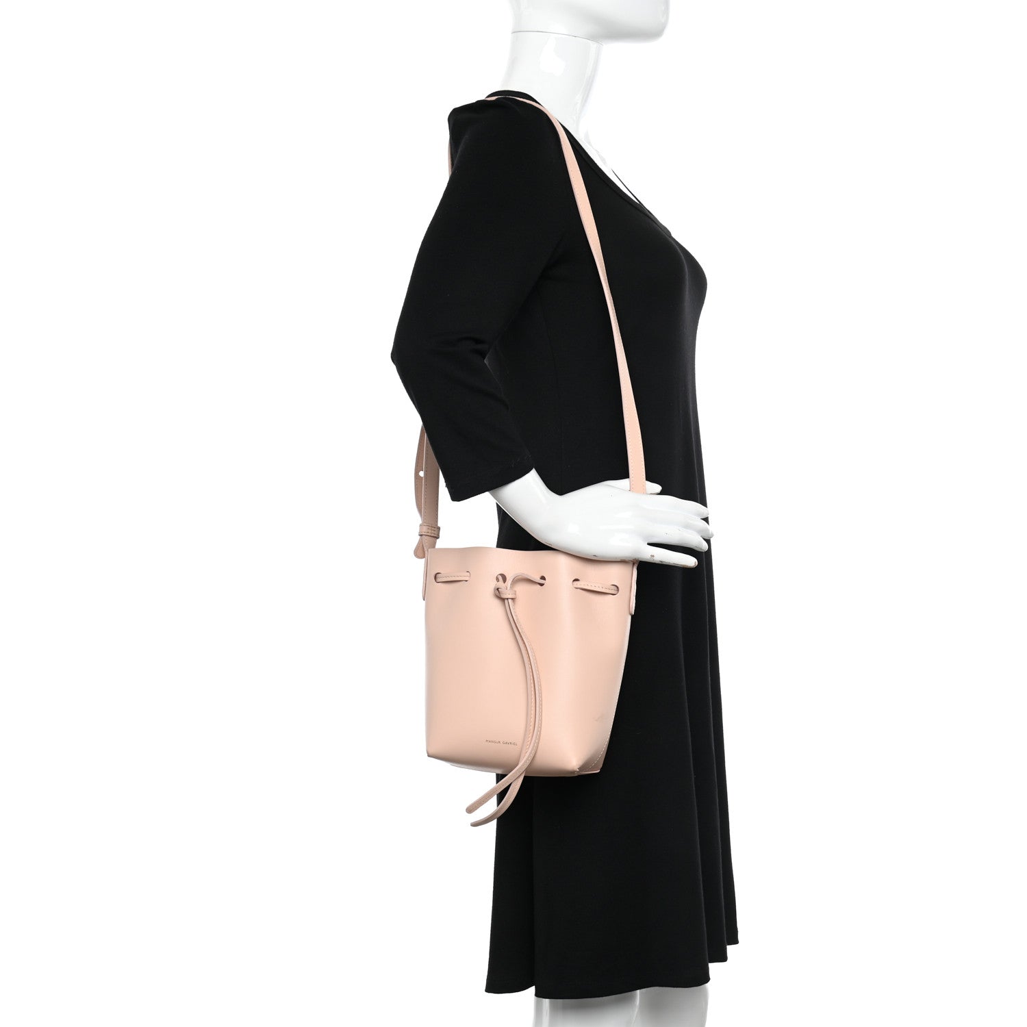 Mansur Gavriel Calfskin Mini Mini Bucket Bag Rosa 2 of 15