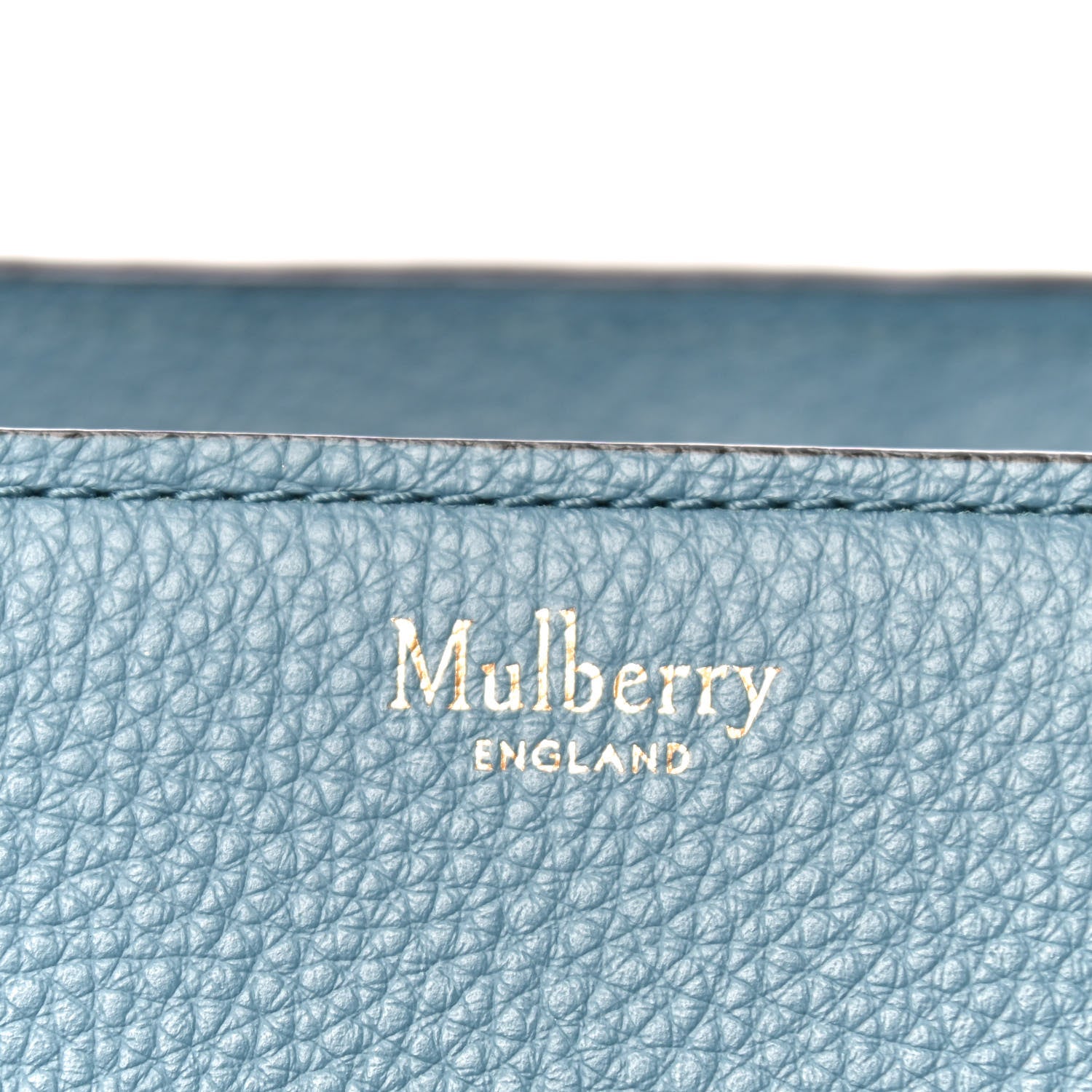 Mulberry Small Classic Grain Mini Zipped Bayswater Blue 9 of 14