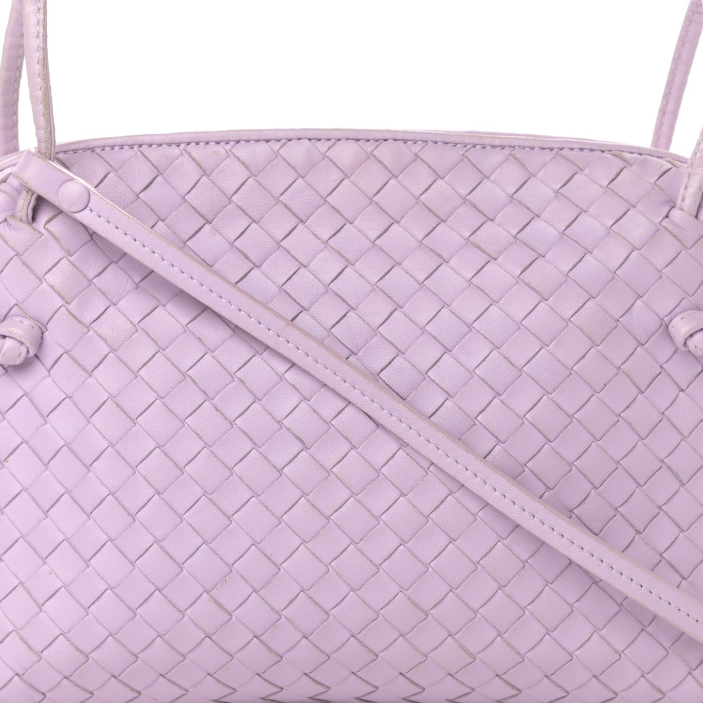 Nappa Intrecciato Pillow Crossbody Messenger Parme