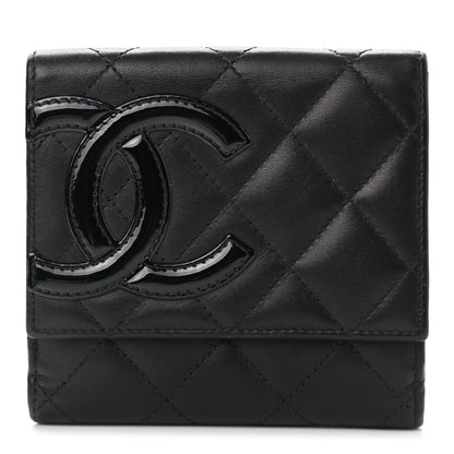 Chanel Calfskin Quilted Cambon Business Card Holder Black 1 of 8