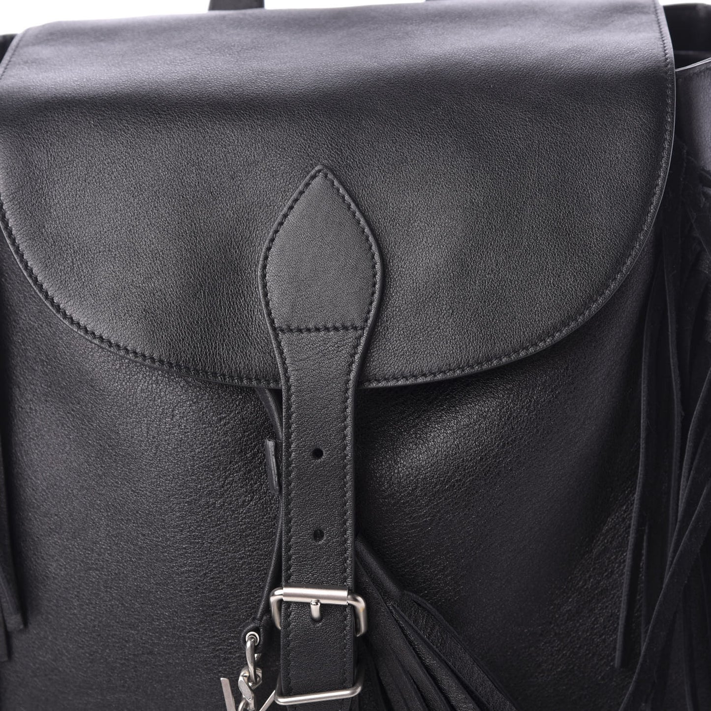 Calfskin Fringe Festival Backpack Black