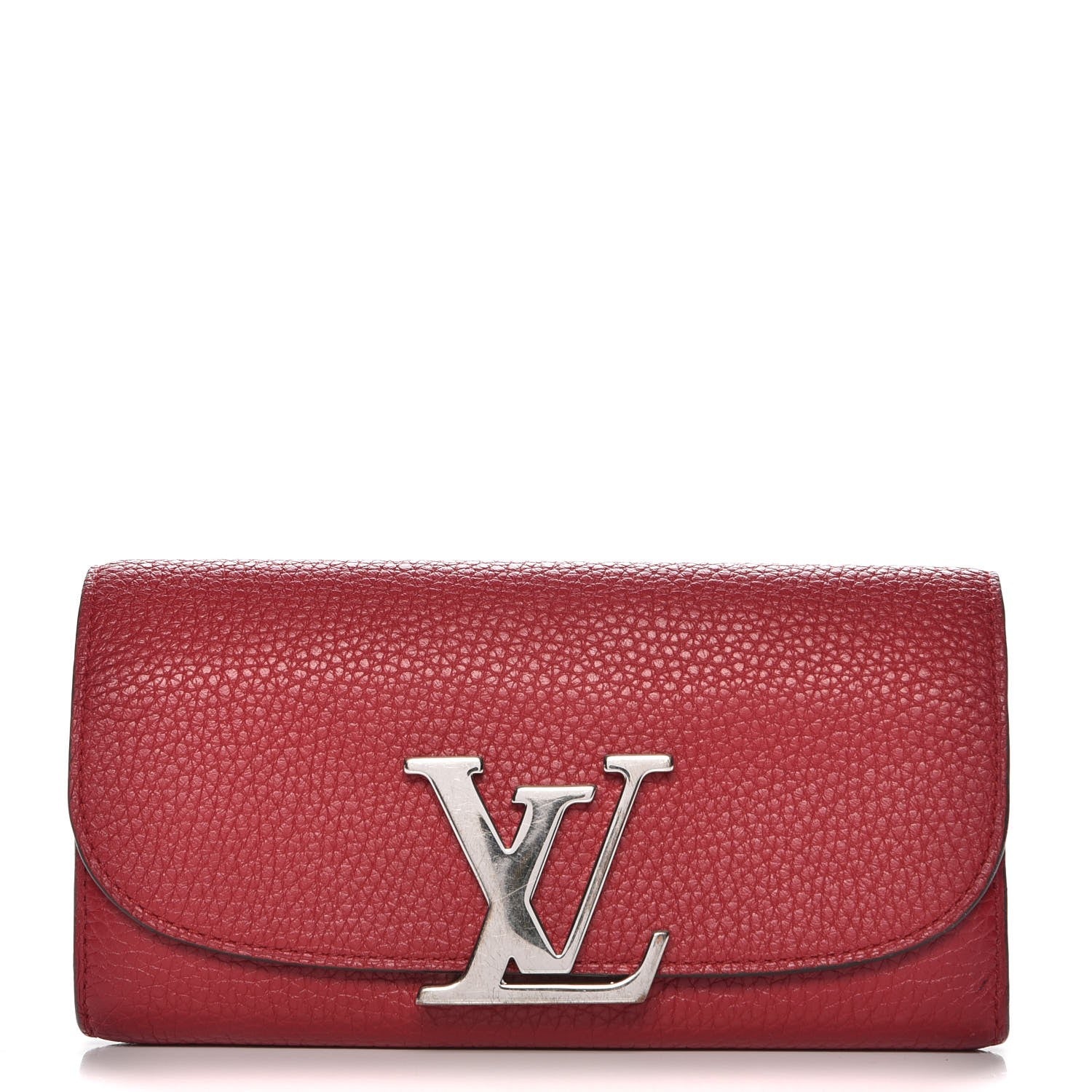 Louis Vuitton Taurillon Vivienne LV Long Wallet Rubis 1 of 7