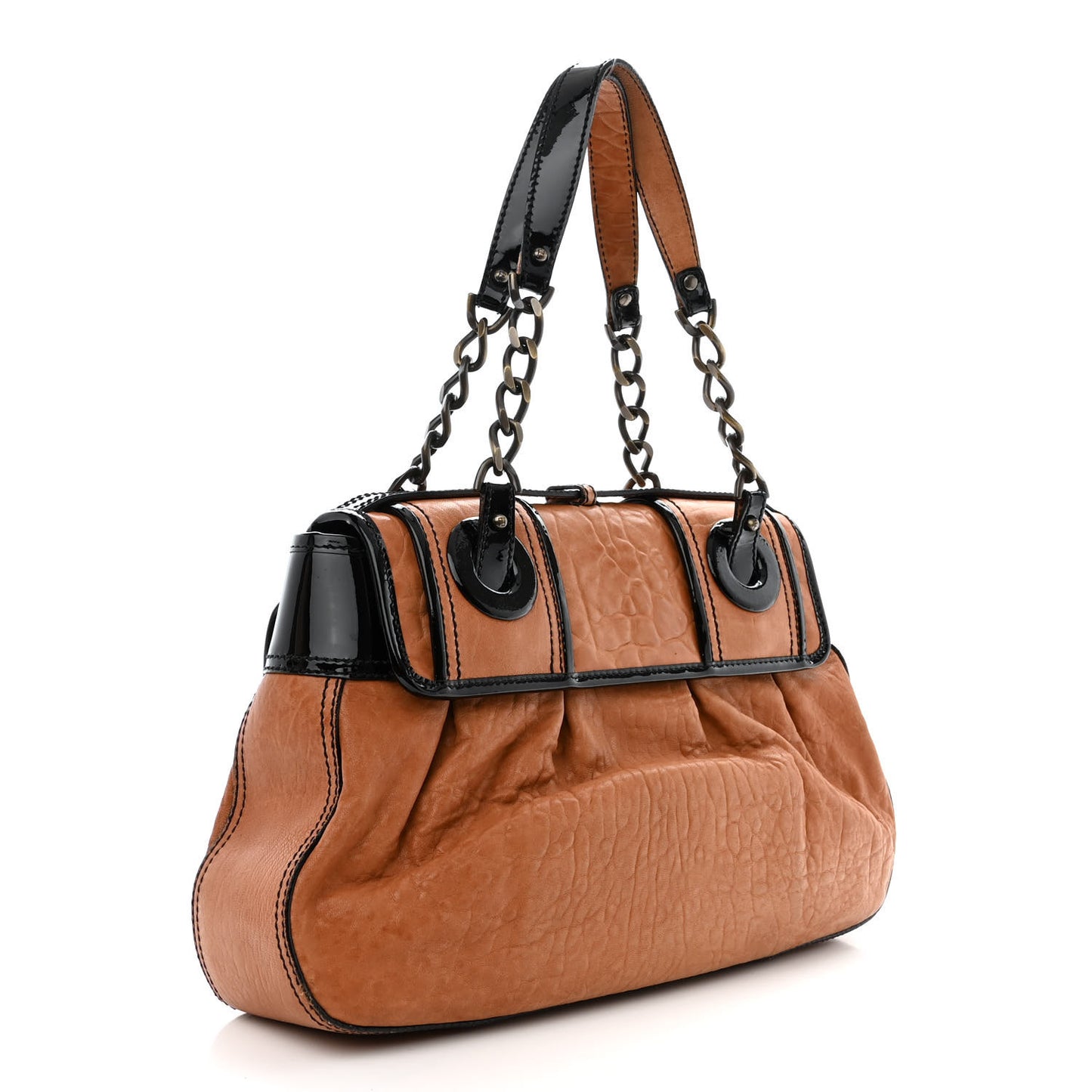 Nappa Patent B Bag Osso Black