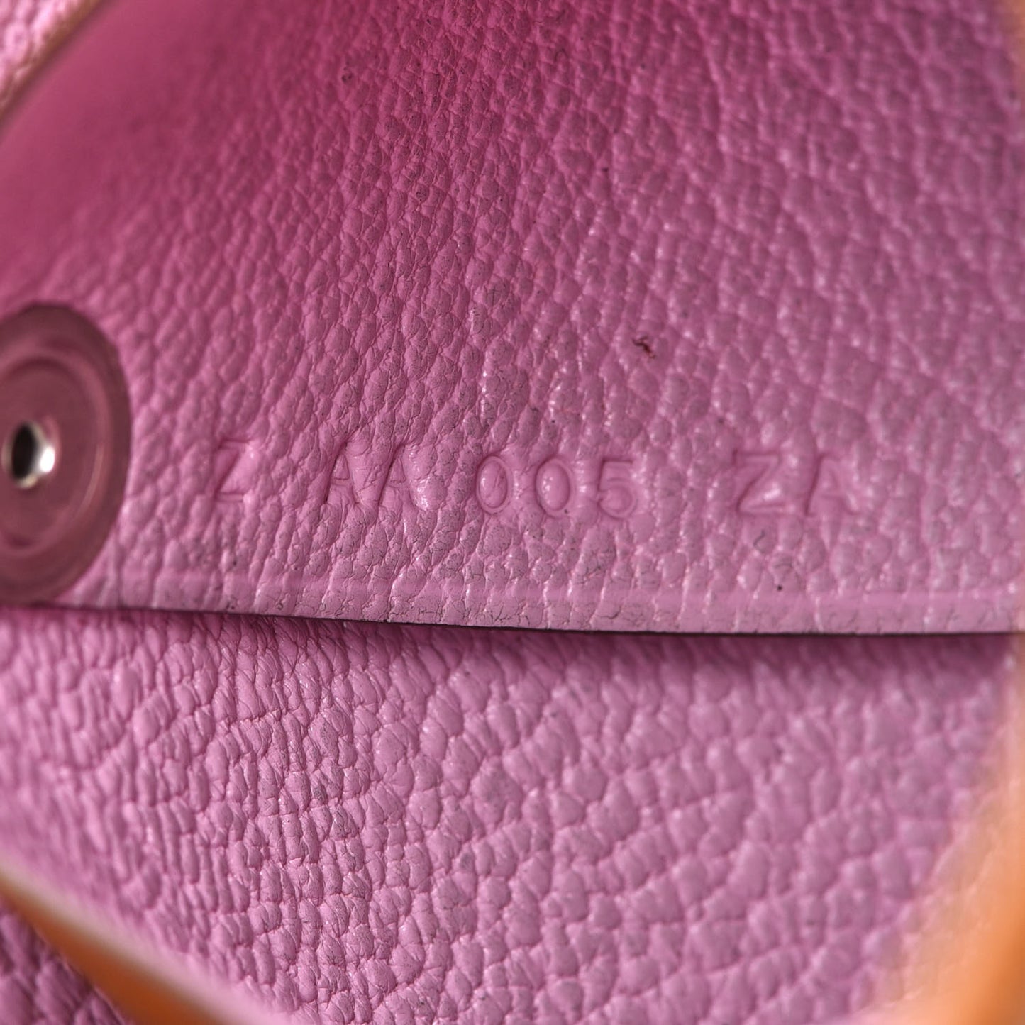 Chevre Mysore Bastia Verso Coin Purse Caramel Mauve Sylvestre