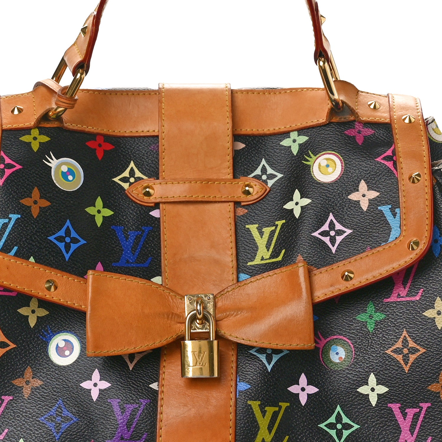 Louis Vuitton Monogram Multicolor Murakami Eye Love You Black 18 of 18