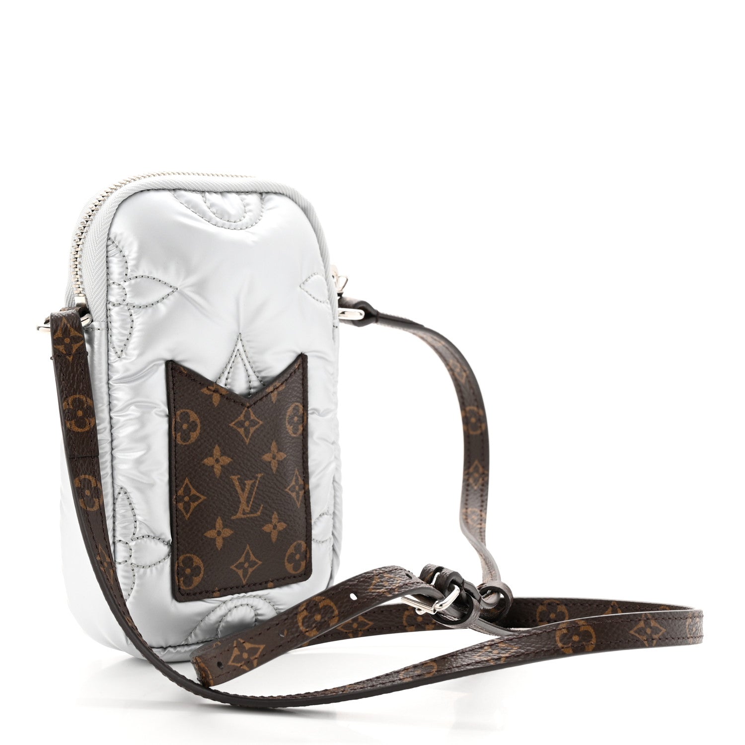 Louis Vuitton Econyl Monogram Pillow Phone Pouch Silver 3 of 10