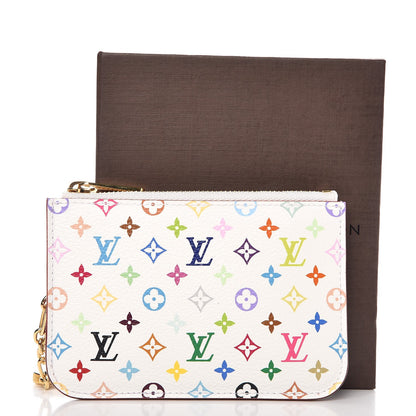 Louis Vuitton Monogram Multicolor Key Pouch White Litchi 8 of 8