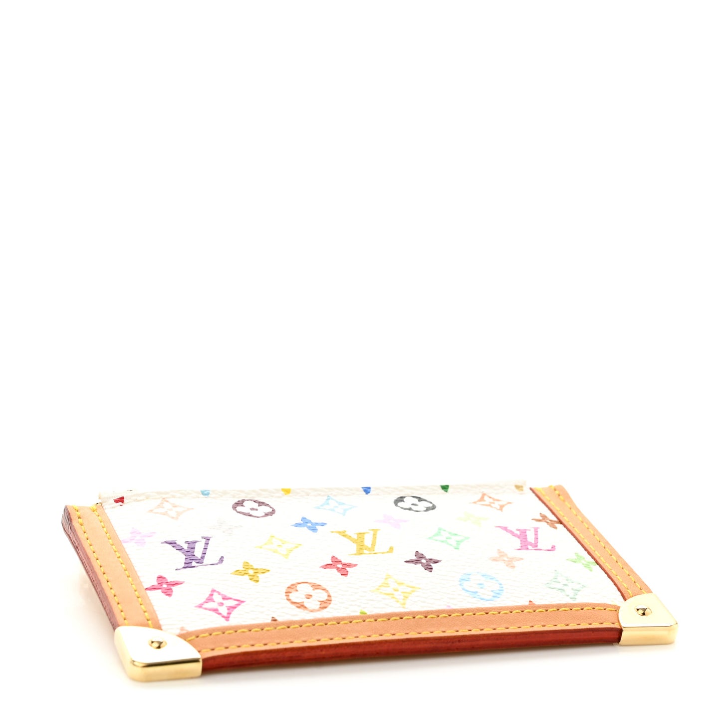 Monogram Multicolor Key Pouch White