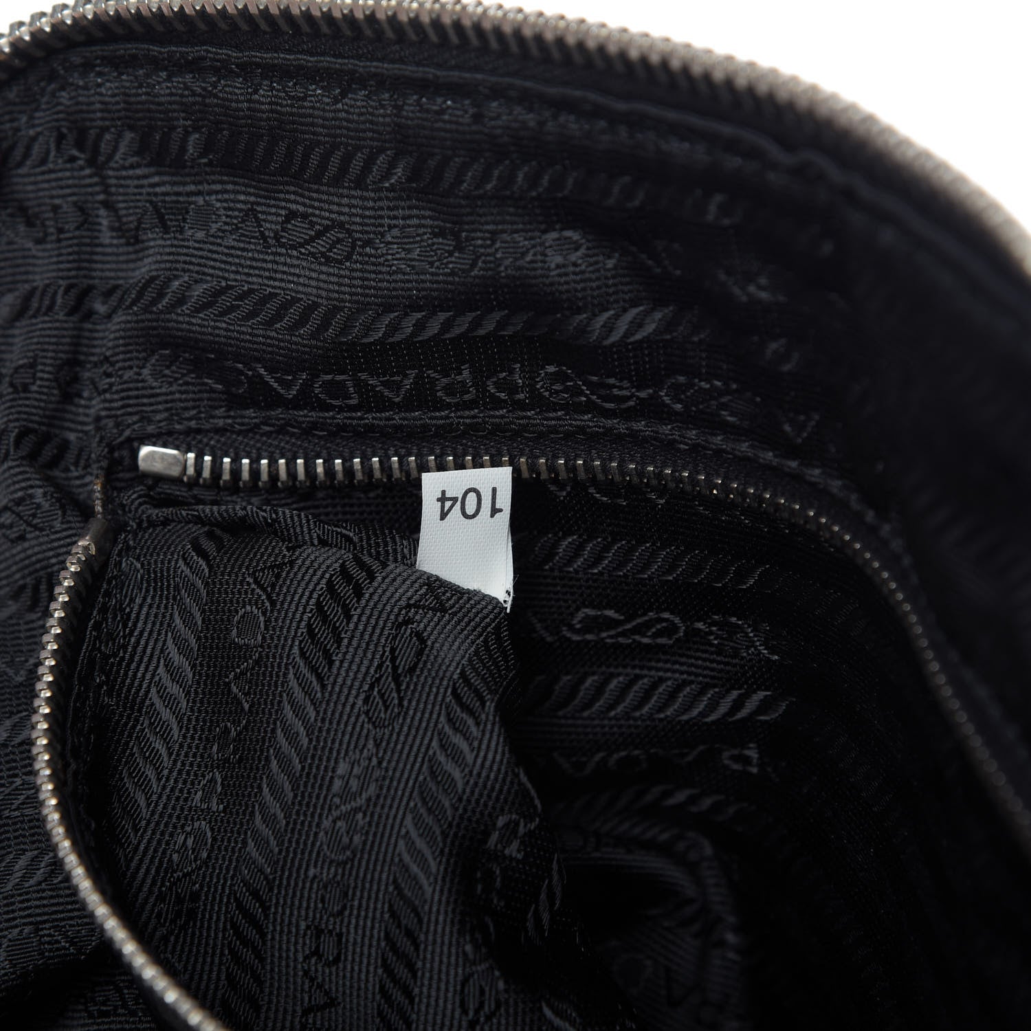 Prada Vitello Drive Perforated Shoulder Bag Black 9 of 14