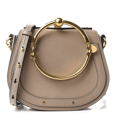 Chloe Calfskin Suede Small Nile Bracelet Bag Motty Grey 1 of 10