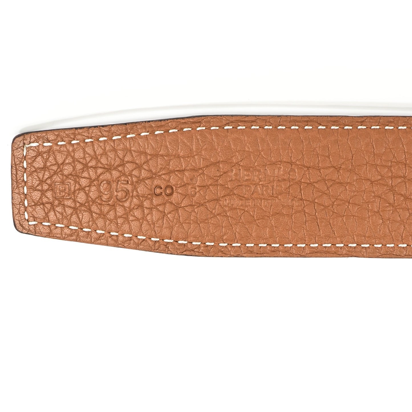 Box Togo Belt Strap 95 Gold Black