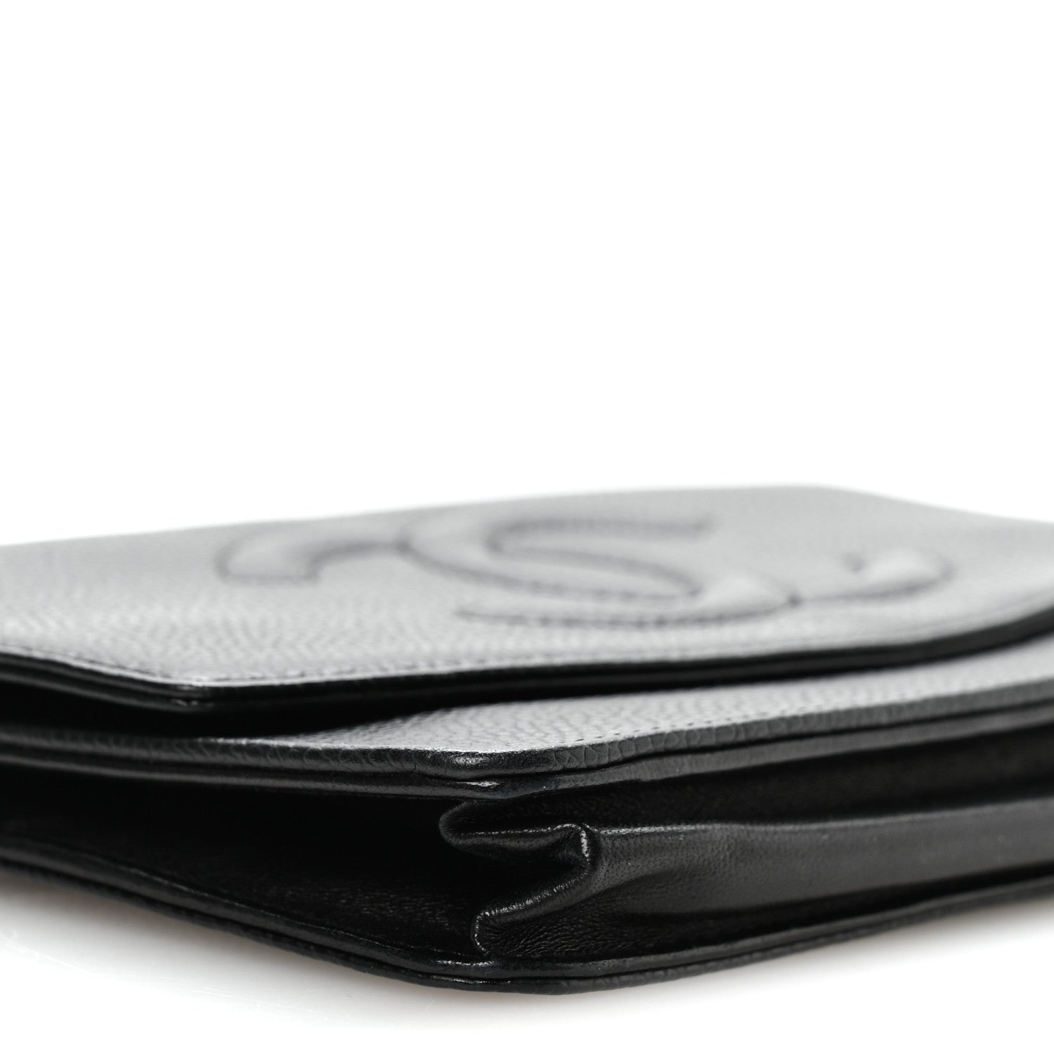 Chanel Caviar Timeless CC Wallet On Chain WOC Black 9 of 11