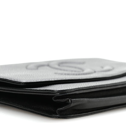 Chanel Caviar Timeless CC Wallet On Chain WOC Black 9 of 11