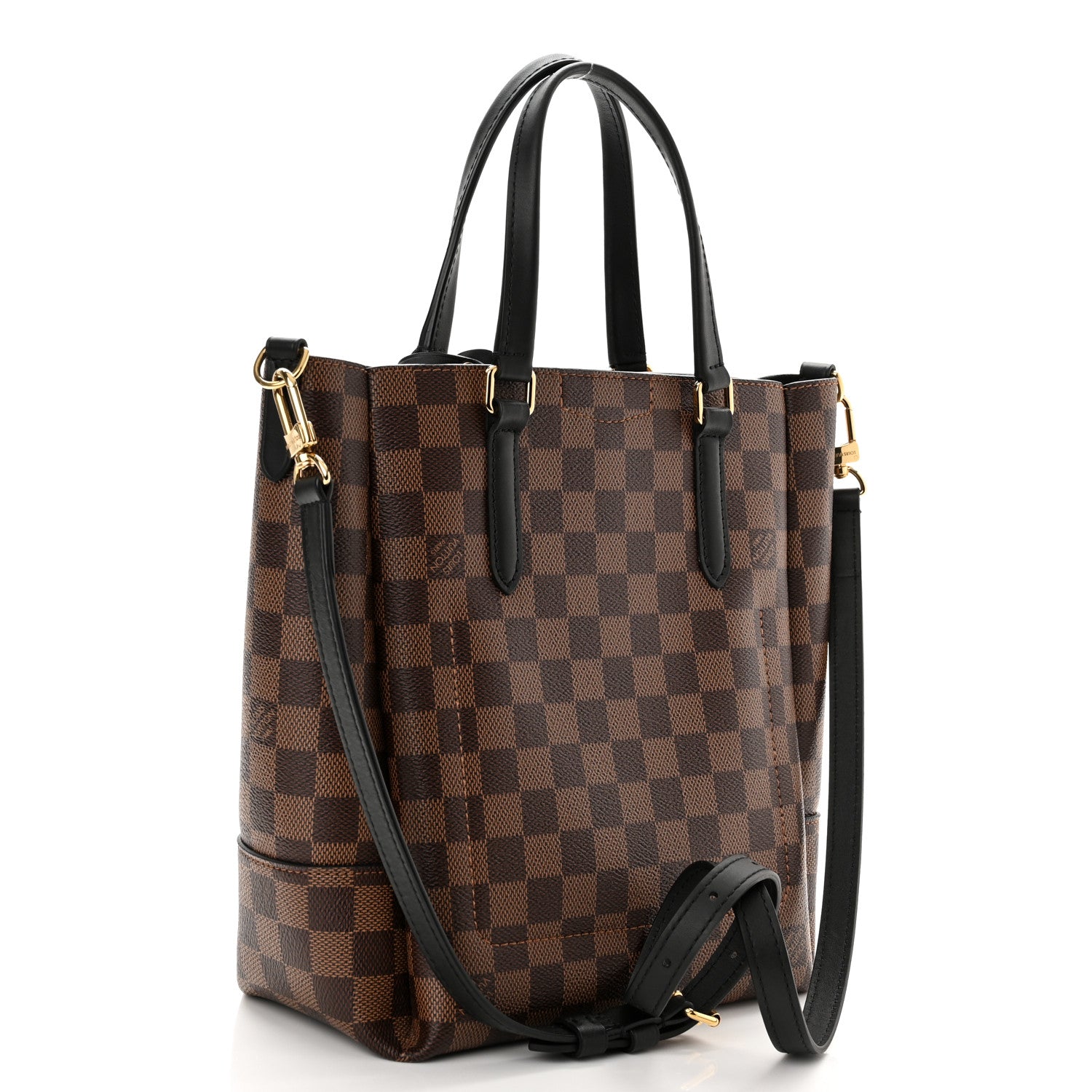 Louis Vuitton Damier Ebene Belmont PM Black 3 of 9