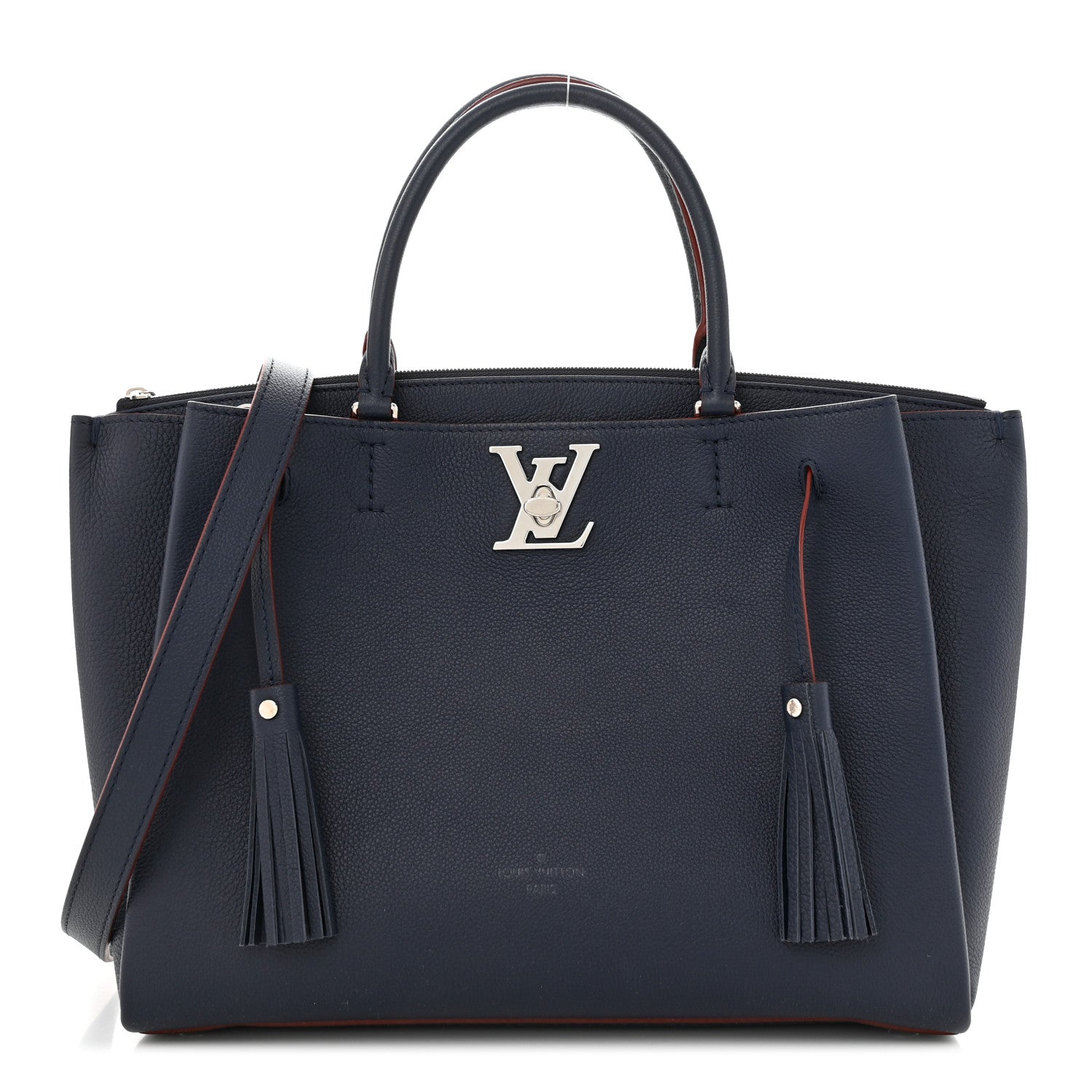 Louis Vuitton Calfskin Lockmeto Marine Rouge 1 of 9