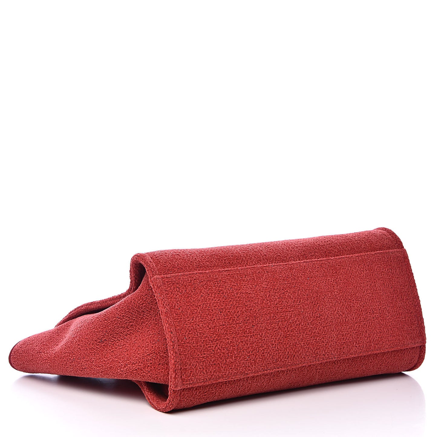 Lurex Boucle Large Deauville Tote Red