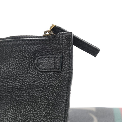 Gucci Calfskin Logo Drawstring Backpack Black 14 of 15