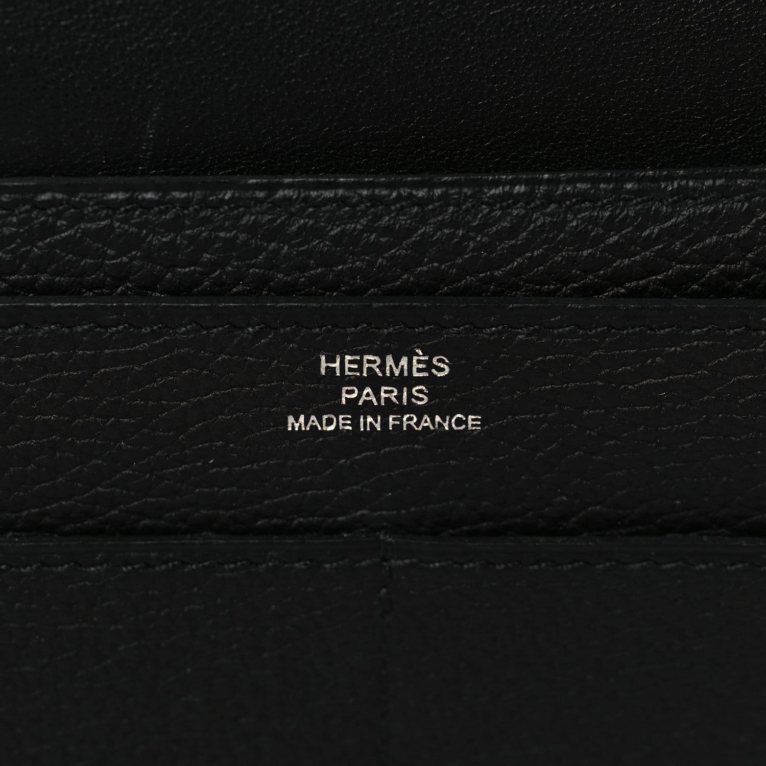 Hermes Togo Dogon Duo Wallet Black 6 of 8