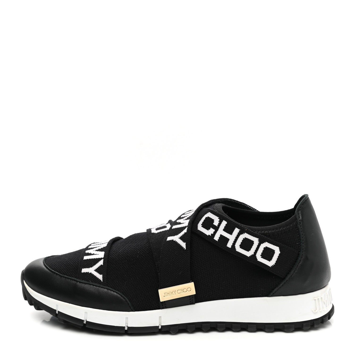 Jimmy Choo Nappa Knit Toronto Slip-On Sneakers 37 Black 1 of 9