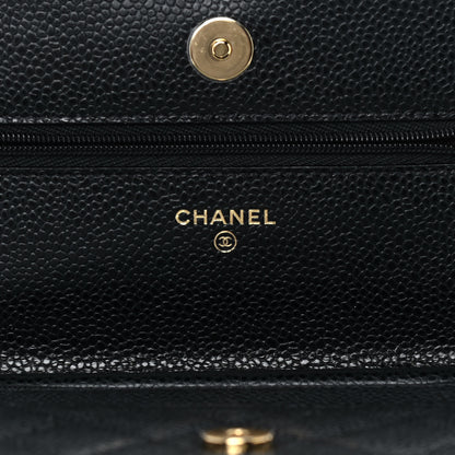 Chanel Caviar Quilted Wallet On Chain WOC Black 7 of 11