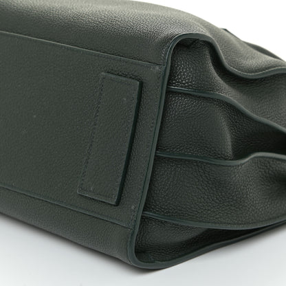 Saint Laurent Grained Calfskin Small Supple Sac De Jour Dark Vert 9 of 16