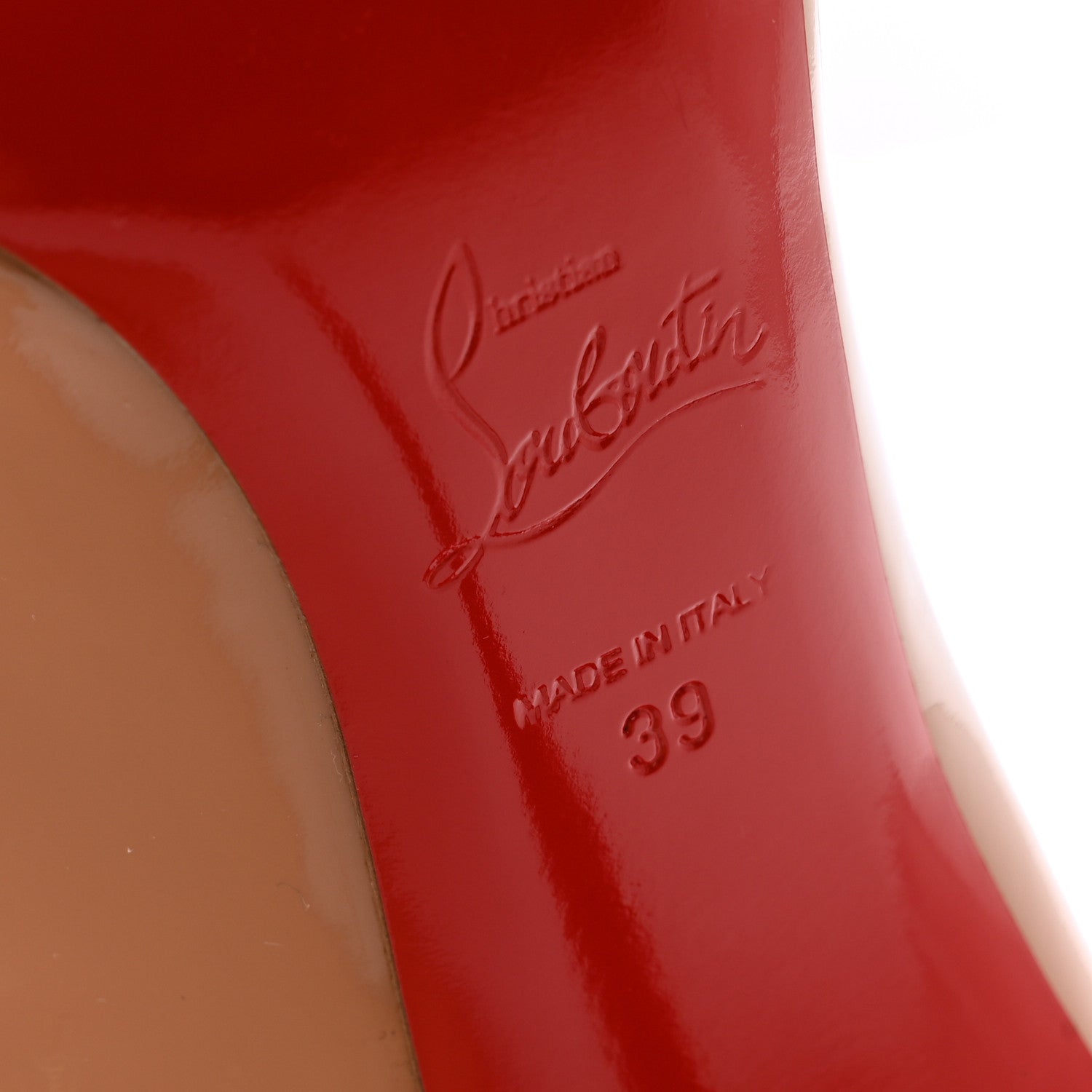 Christian Louboutin Patent Pigalle Follies 100 Pumps 39 Nude 6 of 10