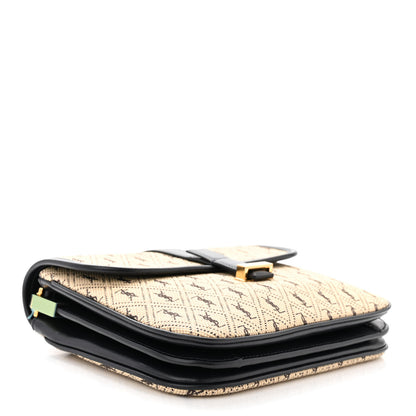 Saint Laurent Canvas Small Le Monogramme Satchel Beige Black 4 of 10