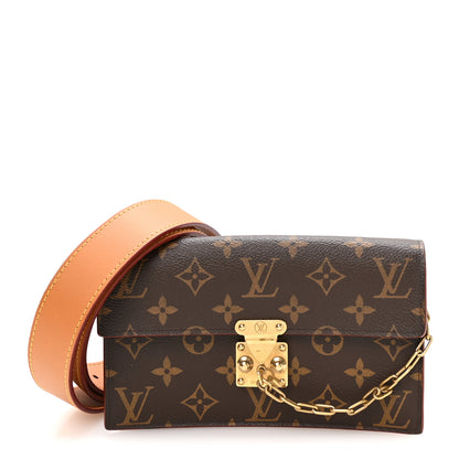 Louis Vuitton Monogram S Lock Belt Pouch MM 1 of 9
