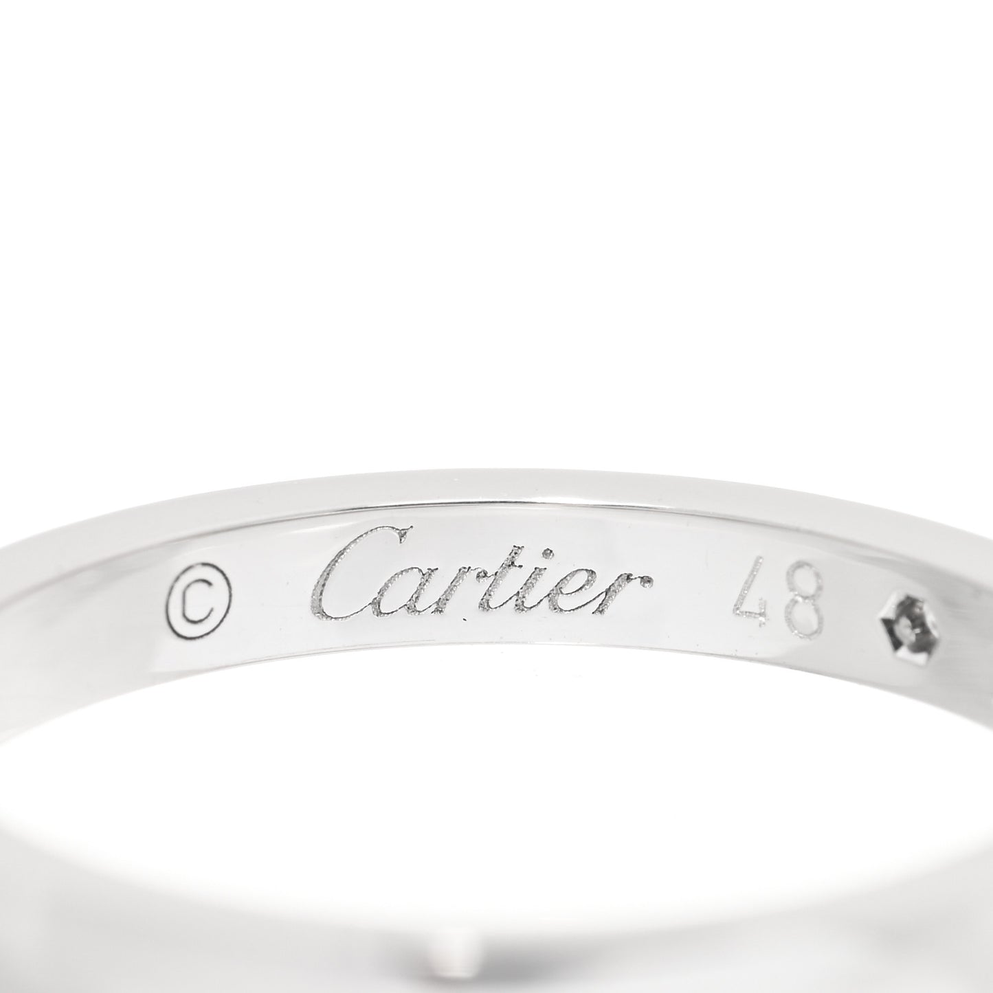 Platinum Diamond 2.1mm Ballerine Wedding Band Ring 48 4.5